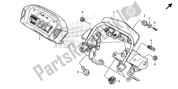 All parts for the Meter of the Honda CRF 250L 2013