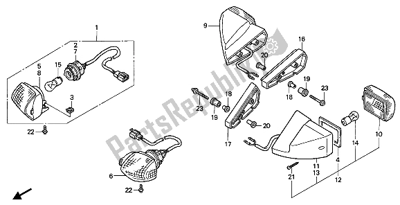 Wszystkie części do Winker Honda CBR 600F 1993