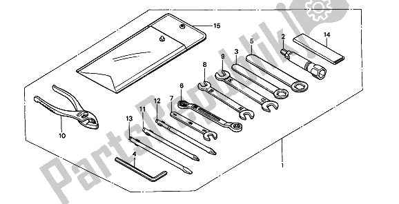 All parts for the Tools of the Honda XRV 750 Africa Twin 1990