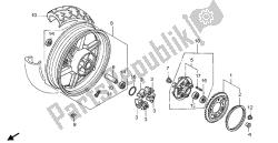 roda traseira (r203 proycon vermelho metálico)