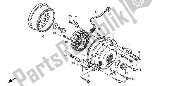 Tutte le parti per il Generatore del Honda XL 1000 VA 2009