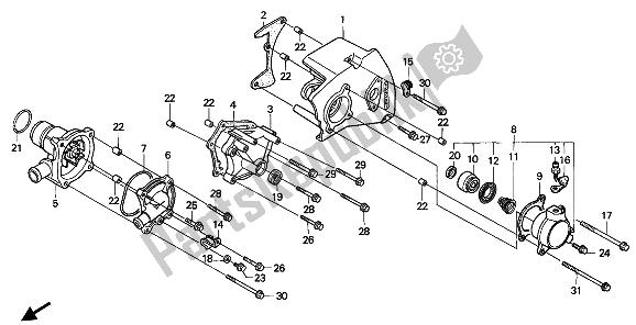 Tutte le parti per il Pompa Dell'acqua del Honda VFR 750F 1993