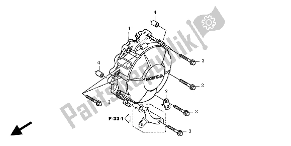 Alle onderdelen voor de Generator Deksel van de Honda CBR 600 RR 2012
