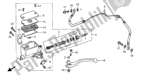 Wszystkie części do Pompa Sprz? G? A Honda GL 1500C 1997