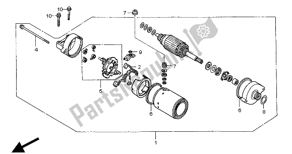 Todas las partes para Motor De Arranque de Honda CBR 900 RR 2000