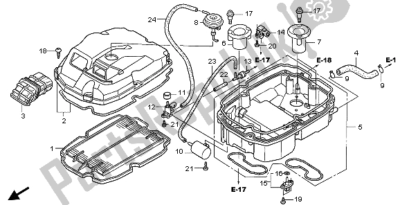 Todas las partes para Filtro De Aire de Honda VFR 800A 2009