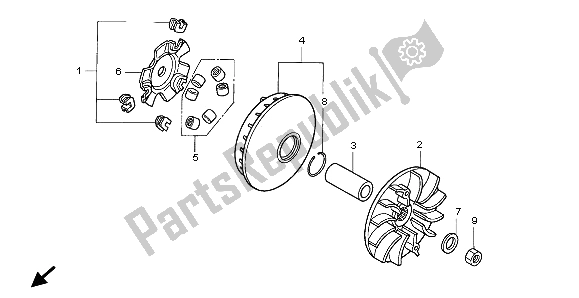 Todas las partes para Cara De La Unidad de Honda FES 125A 2007