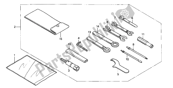 All parts for the Tools of the Honda VF 750C 1993