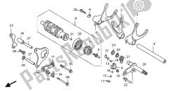 tambour et fourchette de changement de vitesse