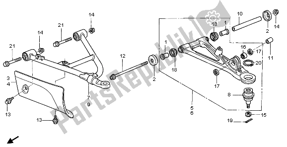 Todas las partes para Brazo Delantero de Honda TRX 680 FA 2007