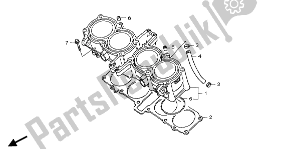 Todas las partes para Cilindro de Honda CBR 1000F 1995