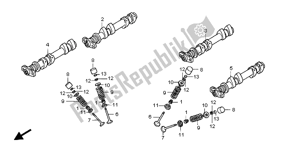 Wszystkie części do Wa? Ek Rozrz? Du I Zawór Honda ST 1300 2003