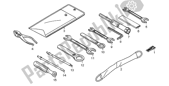 All parts for the Tools of the Honda XL 700V Transalp 2009