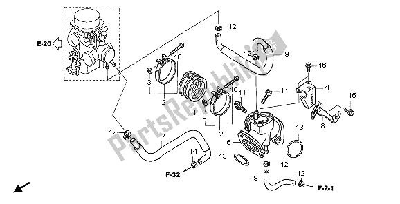 Todas las partes para Colector De Admisión de Honda VT 750 CA 2007