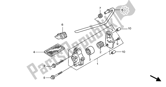 Todas las partes para Bomba De Aceite de Honda XL 125V 2001