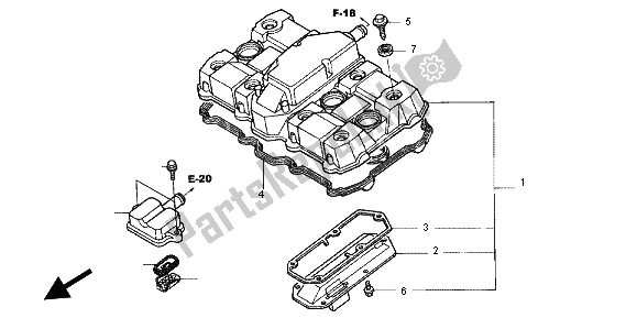 Wszystkie części do Cylinder Honda CB 1300X4 1999