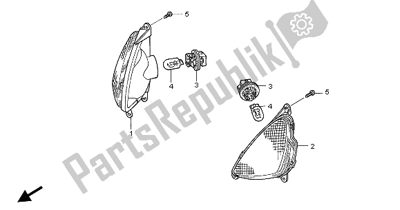 Todas las partes para Guiño de Honda NT 650V 2002