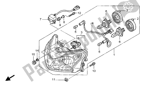 Todas las partes para Faro (eu) de Honda ST 1300 2003