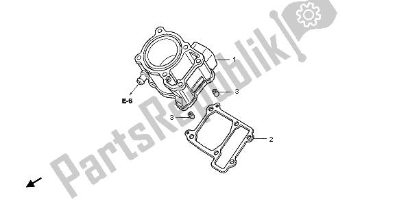 All parts for the Cylinder of the Honda CBR 125 RW 2009