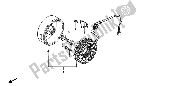 All parts for the Generator of the Honda XRV 750 Africa Twin 1992