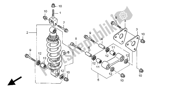 Tutte le parti per il Cuscino Posteriore del Honda CBR 1100 XX 1998