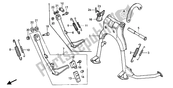 Todas las partes para Estar de Honda XBR 500 1987