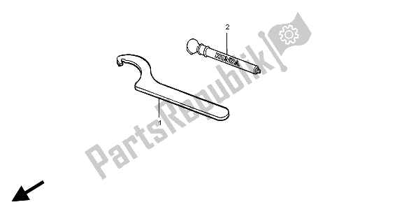 All parts for the Tools of the Honda CR 500R 1999