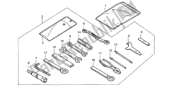 Todas las partes para Herramientas de Honda CBR 900 RR 1996