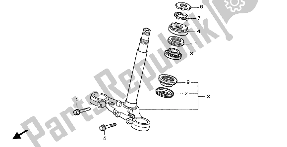 Todas las partes para Vástago De Dirección de Honda CBF 1000A 2006