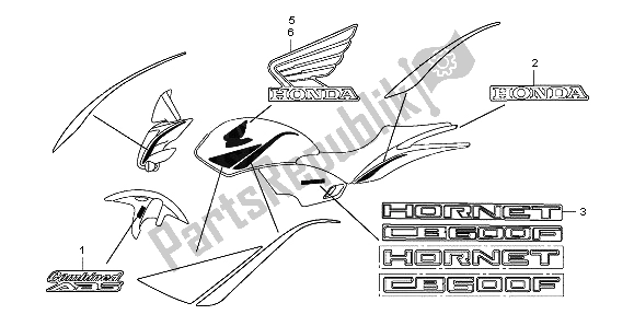 Tutte le parti per il Marchio del Honda CB 600 FA Hornet 2007