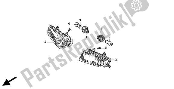 All parts for the Winker of the Honda ST 1100 1997