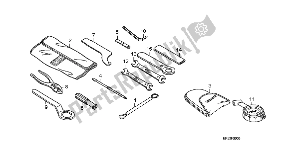 Tutte le parti per il Utensili del Honda CBR 600 RR 2009