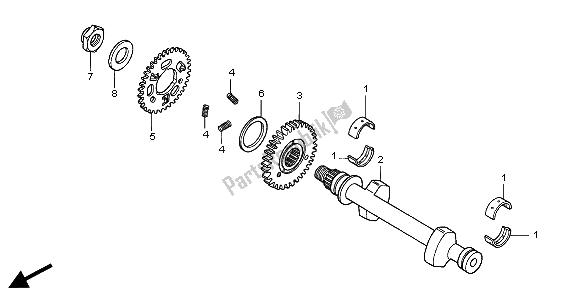 Wszystkie części do Stabilizator Honda CBF 500A 2004