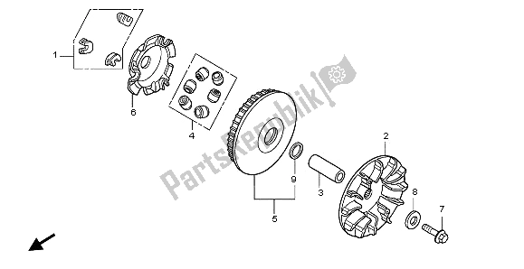 Todas las partes para Cara De La Unidad de Honda SH 300A 2009