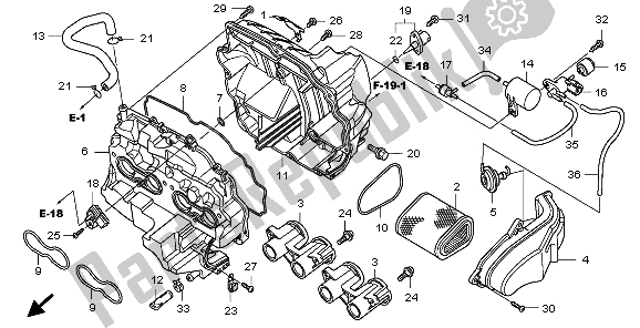 Todas las partes para Filtro De Aire de Honda CBF 1000T 2009