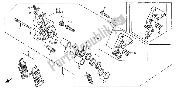 Toutes les pièces pour le R. étrier De Frein Avant du Honda NT 700V 2009