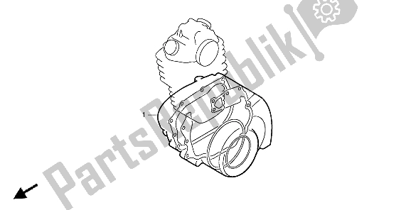 All parts for the Eop-2 Gasket Kit B of the Honda XR 600R 1996