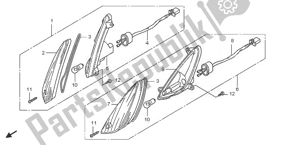 Wszystkie części do Winker Honda PES 125R 2008