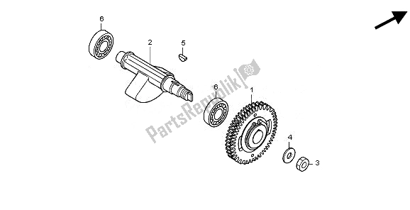 Tutte le parti per il Albero Di Bilanciamento del Honda CBR 250R 2011