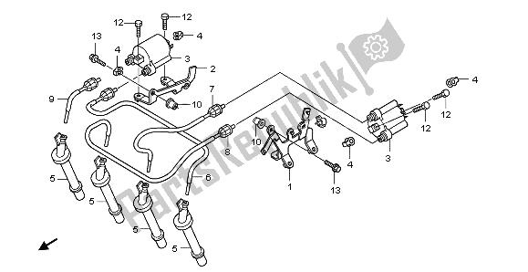 All parts for the Ignition Coil of the Honda CBF 600S 2009