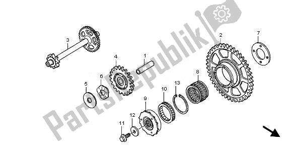 Todas las partes para Embrague De Arranque de Honda CBR 600 RR 2010