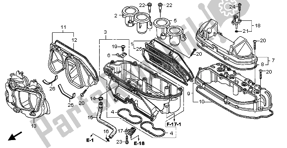 Wszystkie części do Od? Wie? Acz Powietrza Honda CBR 600 RR 2009