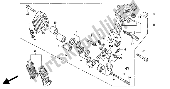 Todas las partes para Pinza De Freno Delantero (l.) de Honda CBR 1100 XX 2000