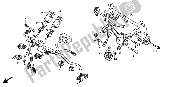 Toutes les pièces pour le Séjour De Capot du Honda ST 1300A 2003