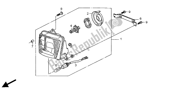 Tutte le parti per il Fari (uk) del Honda CB 500S 2002