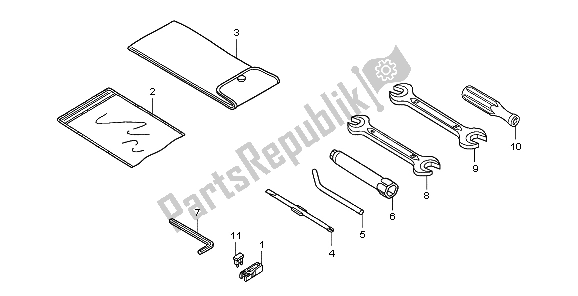 Todas las partes para Herramientas de Honda SH 125 2007