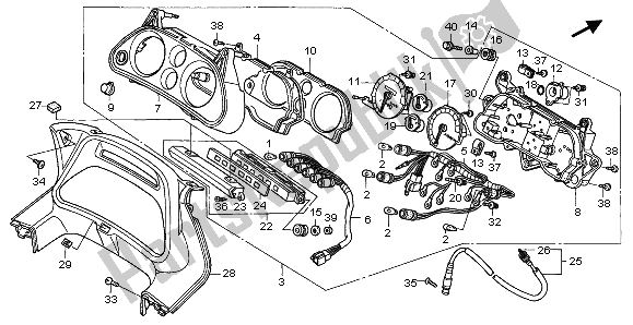 Todas las partes para Metro (kmh) de Honda CBR 1000F 1997