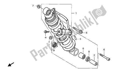 Tutte le parti per il Cuscino Posteriore del Honda NT 700V 2009