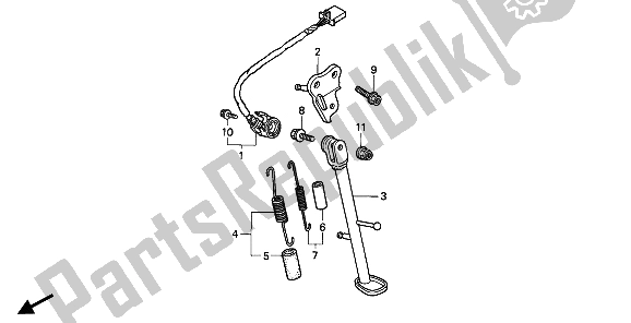 All parts for the Stand of the Honda CBR 900 RR 1994