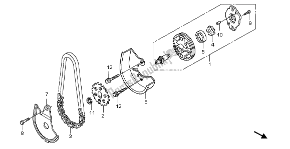 Tutte le parti per il Pompa Dell'olio del Honda PES 125 2013